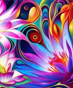 Dynamic Floral Fantasy Flowers Paint By Numbers