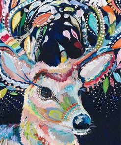 Colorful Deer Art - Animals Paint By Number