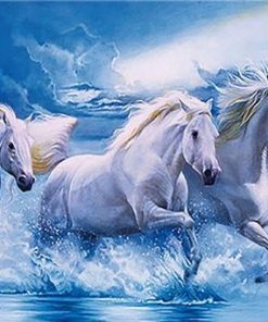 White Horses - Animals Paint By Number