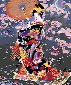 Japanese Traditional Women - Paint By Number