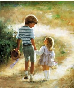 Little Brother And Sister - Paint By Number