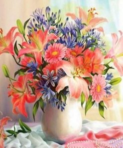 Flowers Bouquet Vase - Paint By Number