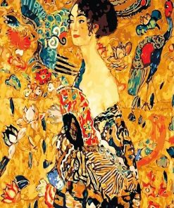 The Lady with a Fan - Paint By Number