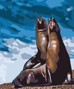 Steller Sea Lions - Animals Paint By Number