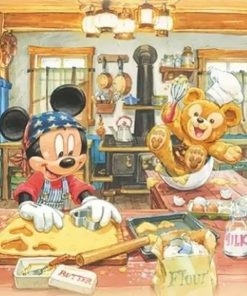 Mickey Making Candy - Paint By Number