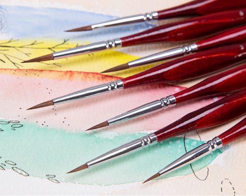 Miniature Painting Brushes Kit Closeup