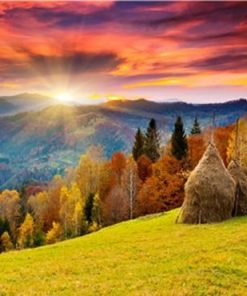 Sunrise Nature - Landscapes Paint By Number