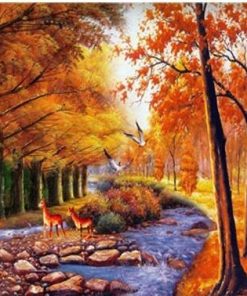 Autumn Tree Forest  - Landscape Paint By Number