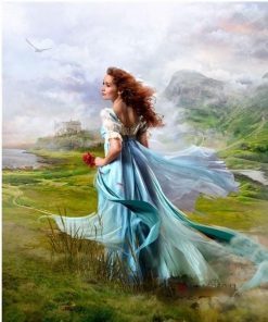 Woman In Garden - Paint By Number