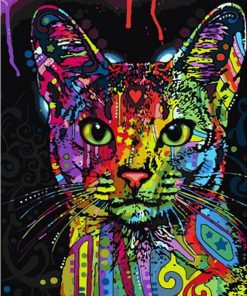 Colorful Mandala Cat Paint By Number