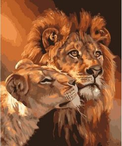 Lion And Lioness - Animals Paint By Number