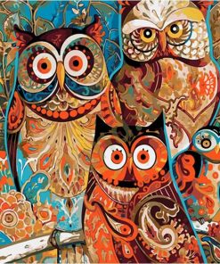 Mandala Owls Birds Paint By Numbers