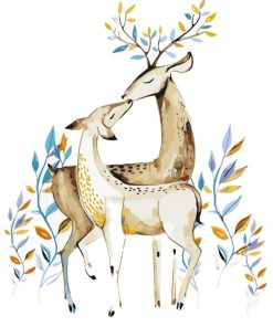 Male And Female Deer - Animals Paint By Number