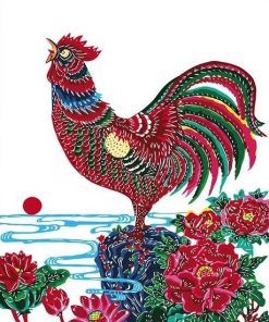 Mandala Rooster - Birds Paint By Number