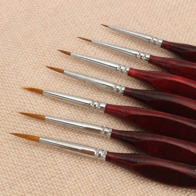 Brown Miniature Paintbrush Set 