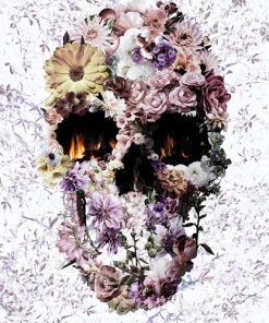 Floral Skull Paint By Numbers