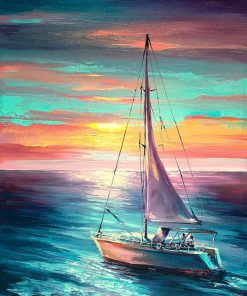 Sailing Boat Yacht Paint By Numbers