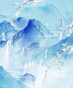 Snow Covered Mountain - Paint By Numbers