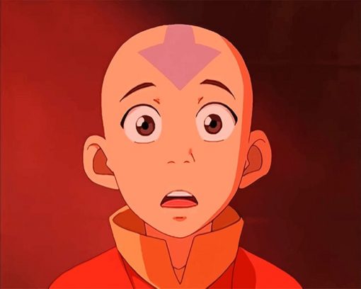 Shocked Aang The Last Airbender Paint by numbers