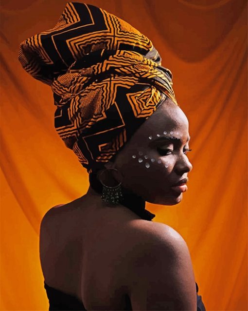 African Woman Paint by numbers