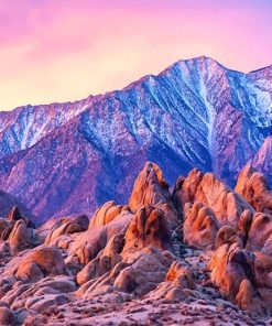 Alabama Hills Eastern Sierra California Paint by numbers