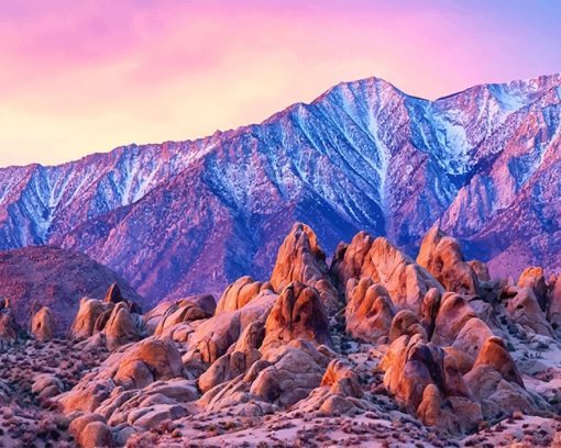 Alabama Hills Eastern Sierra California Paint by numbers