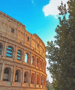 The beautiful Colosseum Rome Italy Paint by numbers