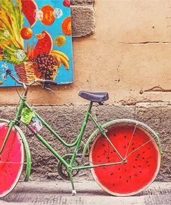 Watermelon Bike Paint by numbers