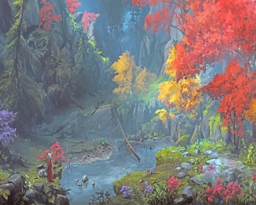 Colorful Forest Paint by numbers