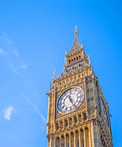 Big Ben Clock tower London England adult paint by numbers