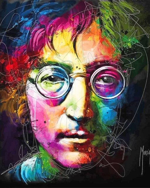 Colorful john lennon adult paint by numbers