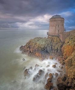 Dublin Ireland Martello tower adult paint by numbers