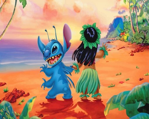 Lilo And Stitch Paint by numbers