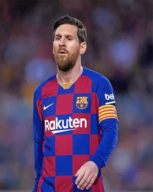 Lionel Messi Barcelona adult paint by number