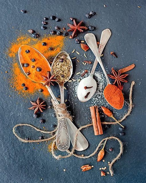 Spices Creative Photography adult paint by numbers