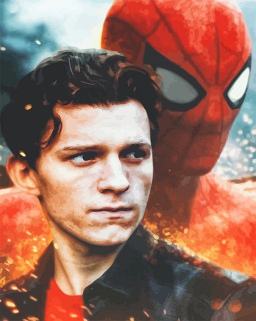 Tom Holland Spider Man adult paint by number