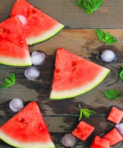 Watermelon Still Life adult paint by numbers