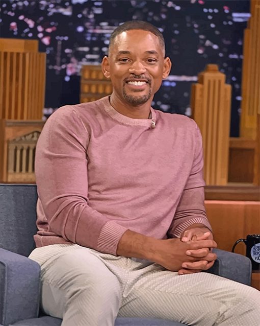 Will Smith in Tonight Show paint by number