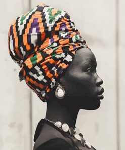 African Woman Paint by number