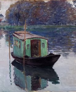 Claude Monet The Studio Boat paint by number