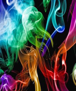 Colorful Light Smoke paint by number