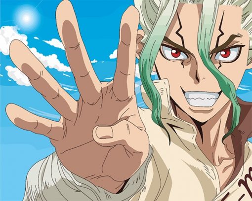 Dr Stone Senku Ishigami paint by number