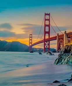 Golden Gate Bridge San Francisco paint by number