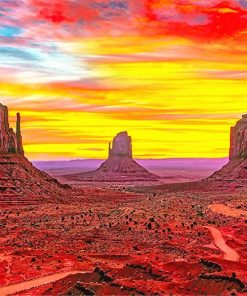 Monument Valley Arizona paint by number