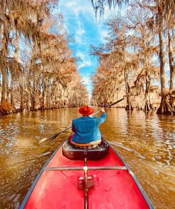 Red Boat Traveling paint by number