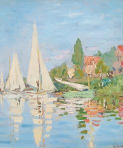 Claude Monet Regatta at Argenteuil paint by number