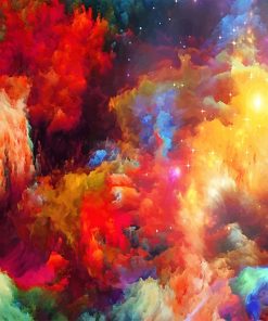 Space Amazing Nebula paint by number