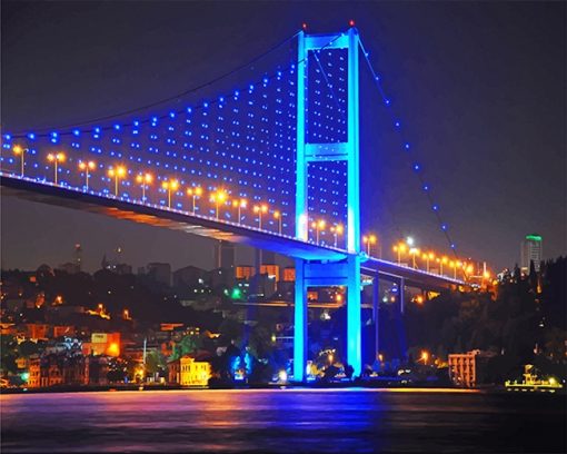 Bosphorus Bridge Turkey Paint By Numbers