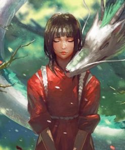 Aesthetic Chihiro And Haku paint By numbers