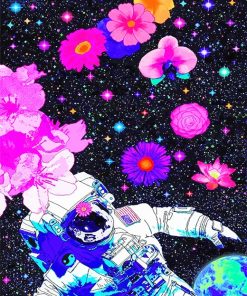 Aesthetic space man adult paint by numbers